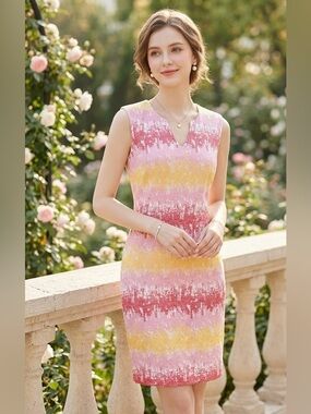 ✨ Anthropologie HD in Paris | Strata Jacquard Sheath Dress ✨ Preloved ✨ Size 10